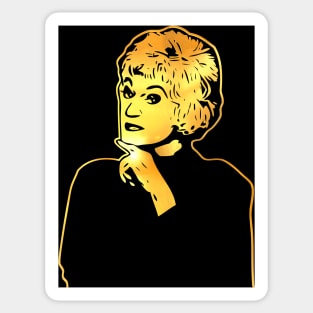 Bea Arthur | Gold Series | Pop Art Sticker